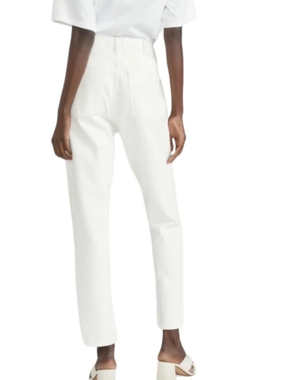 Everlane The 90's Cheeky White Jeans